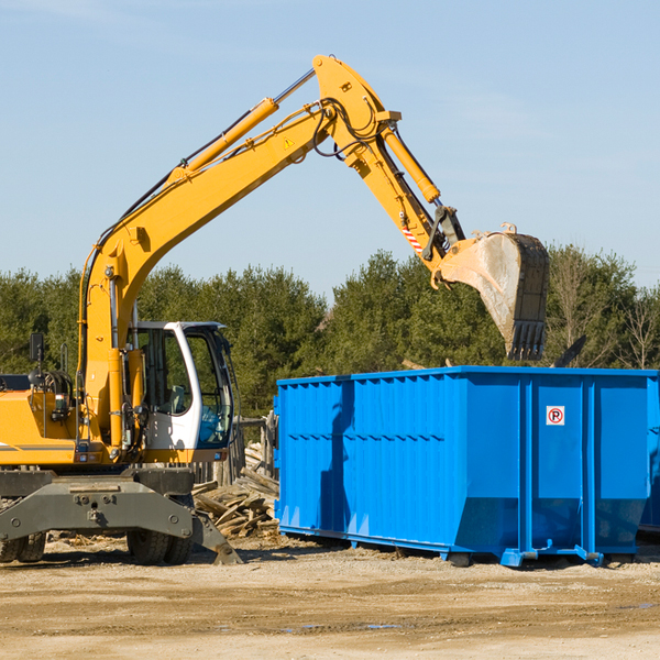 are there any restrictions on where a residential dumpster can be placed in Lambert